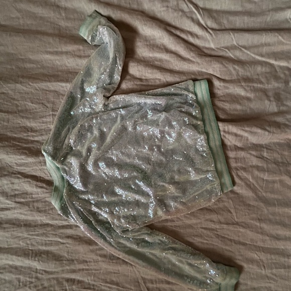 Disney Mint Sequin Bomber Jacket - Picture 7 of 11